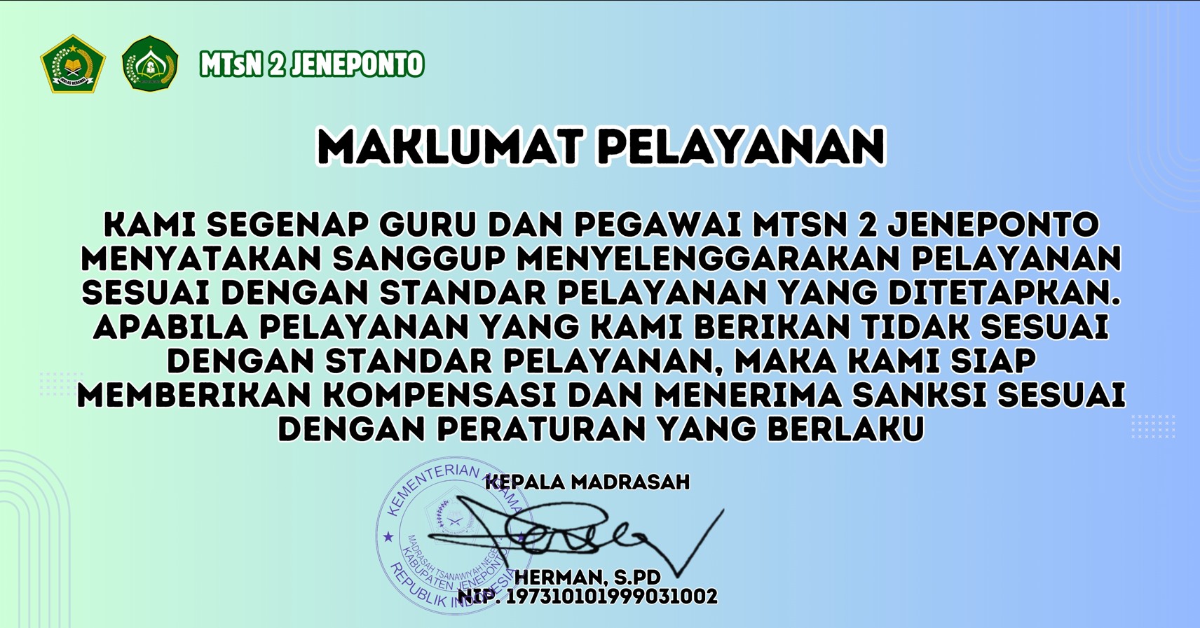 Maklumat Pelayanan